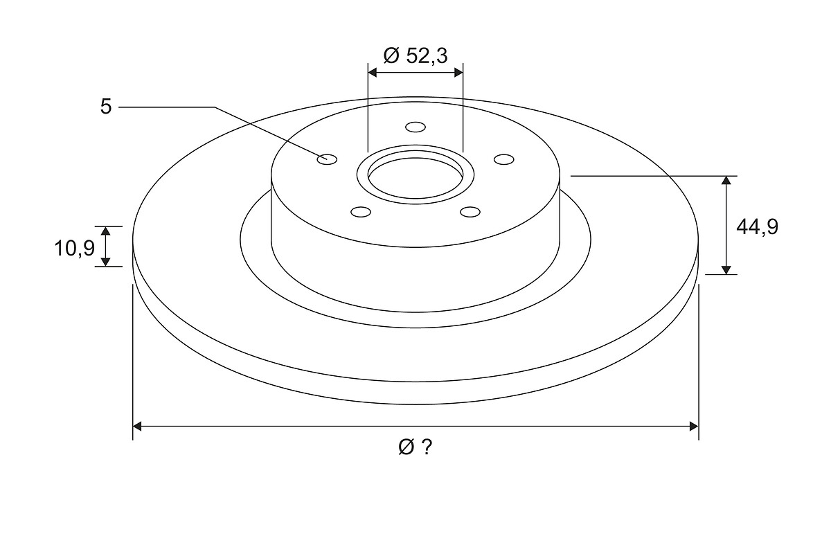 BRAKE DISC X1 WITH BRG REN VEL SATIS